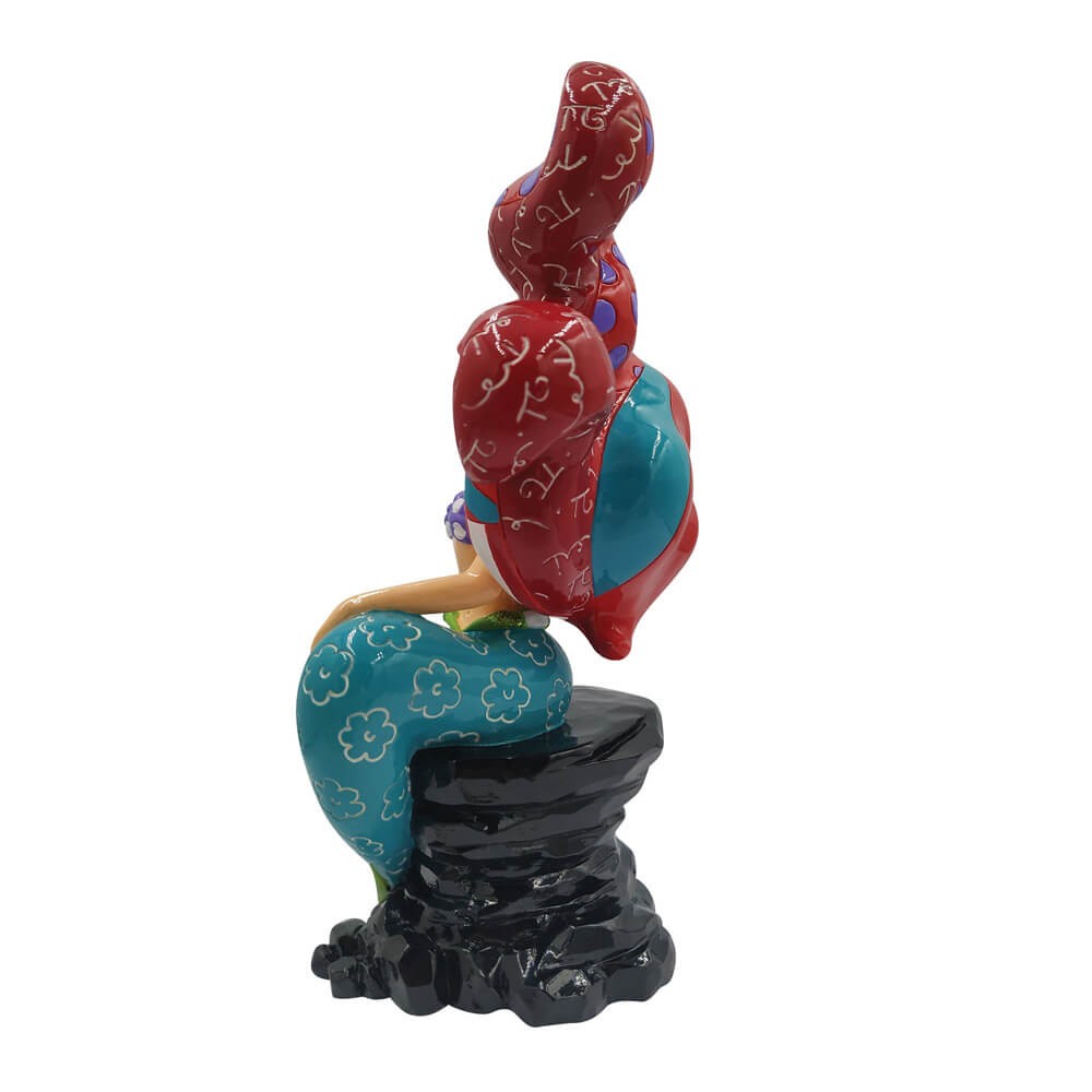 Ariel On Rock Figurine
