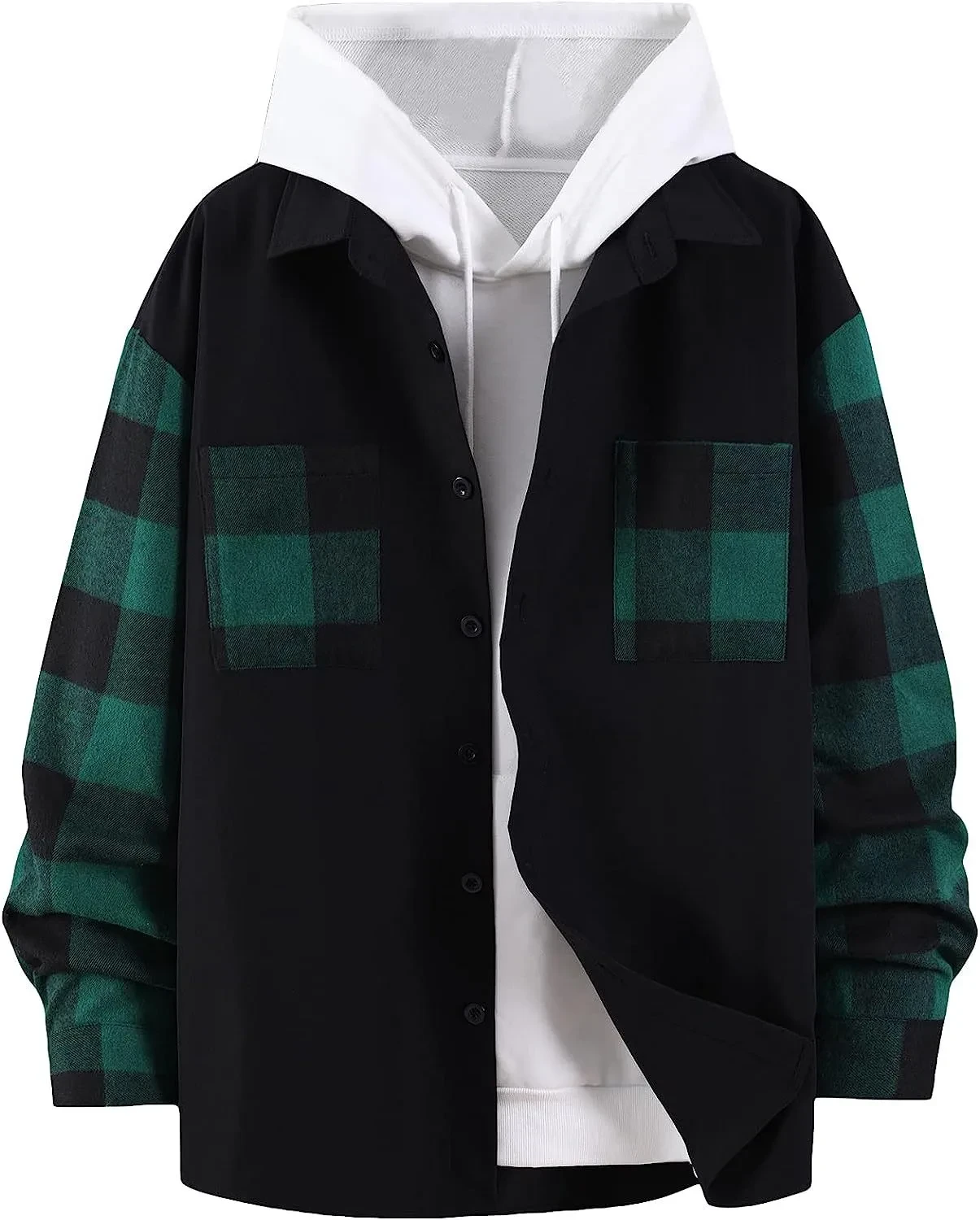 Autumn New Plaid Colorblock Long Sleeve