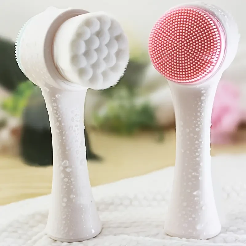 2-in-1 Silicone Facial Cleansing Brush