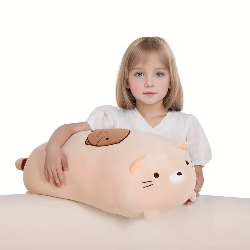 Spandex Cat Plush Pillow, 60.96cm Soft Stuffed Animal Cushion