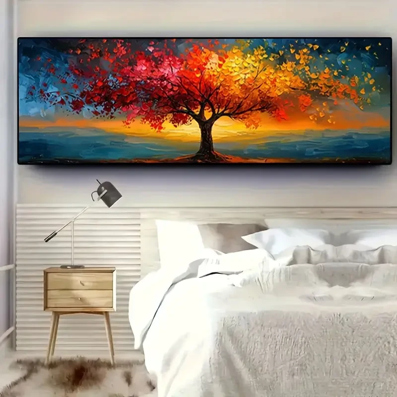 Extra-Large Tree Of Life Canvas Print - Abstract Wall Art for Modern Home Decor