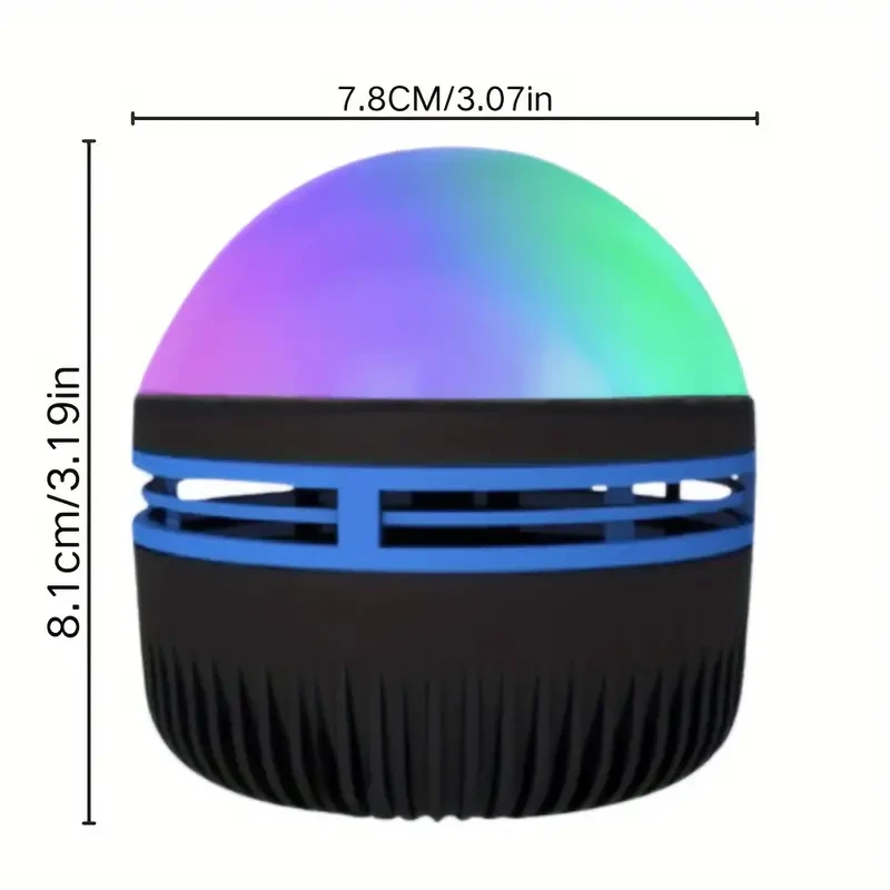 Aurora & Galaxy Star Projector Lamp with Multi-Color Remote and USB