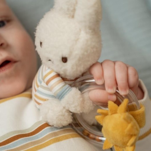 Miffy Vintage Stripes Ring Rattle