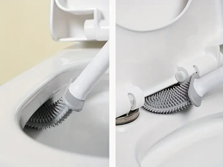 Premium Silicone Toilet Brush Wall-mounted Holder