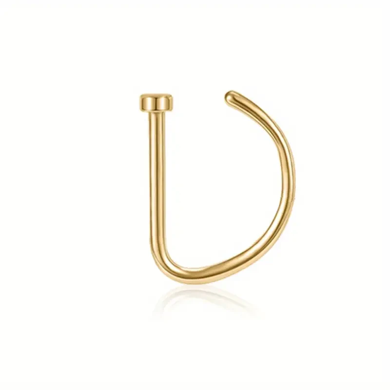 Trendy D-Shape Nose Clip