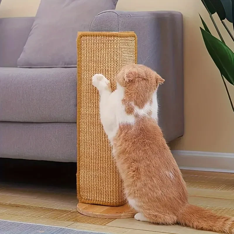 Durable Sisal Rope Cat Scratching Pad Scratch-Resistant Cat Claw Board for Sofa Protection
