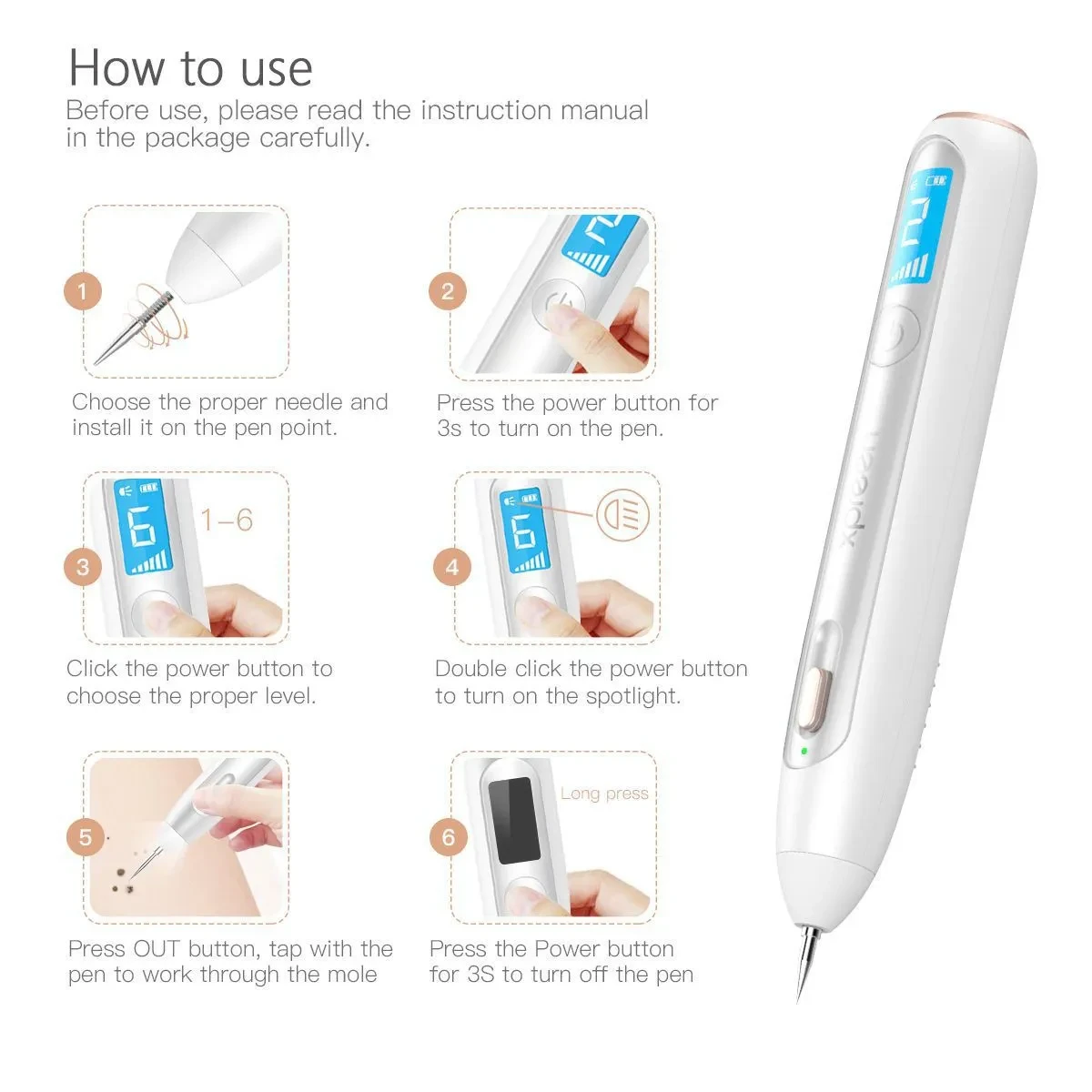 Laser beauty instrument