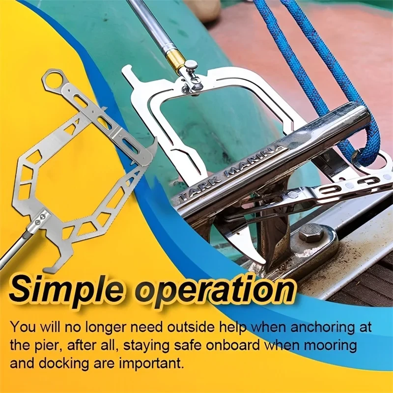 Telescoping Automatic Boat Dock Hook