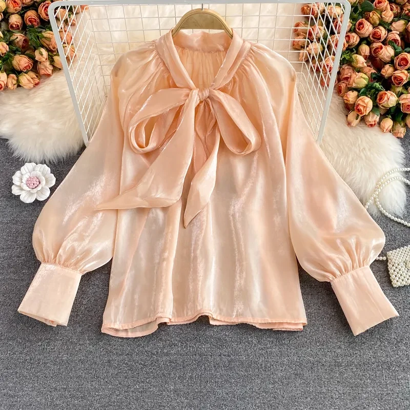 Super Fairy Bow Lace-up Plus Size Top For Women's