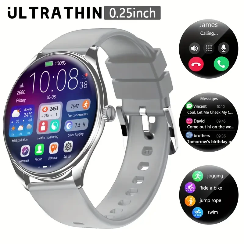 5-7 Days Battery Life Slim Smartwatch