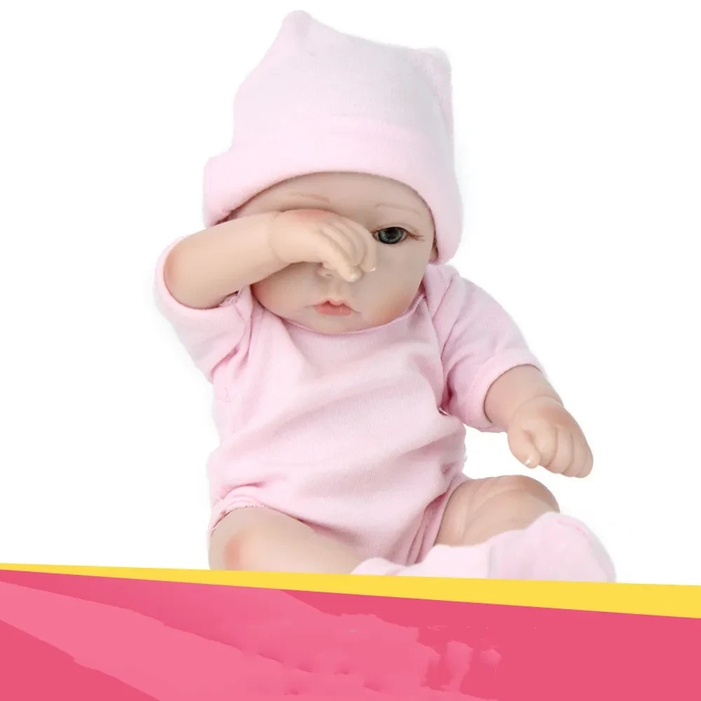Simulation Baby Doll Girl Toy Soft Rubber Doll