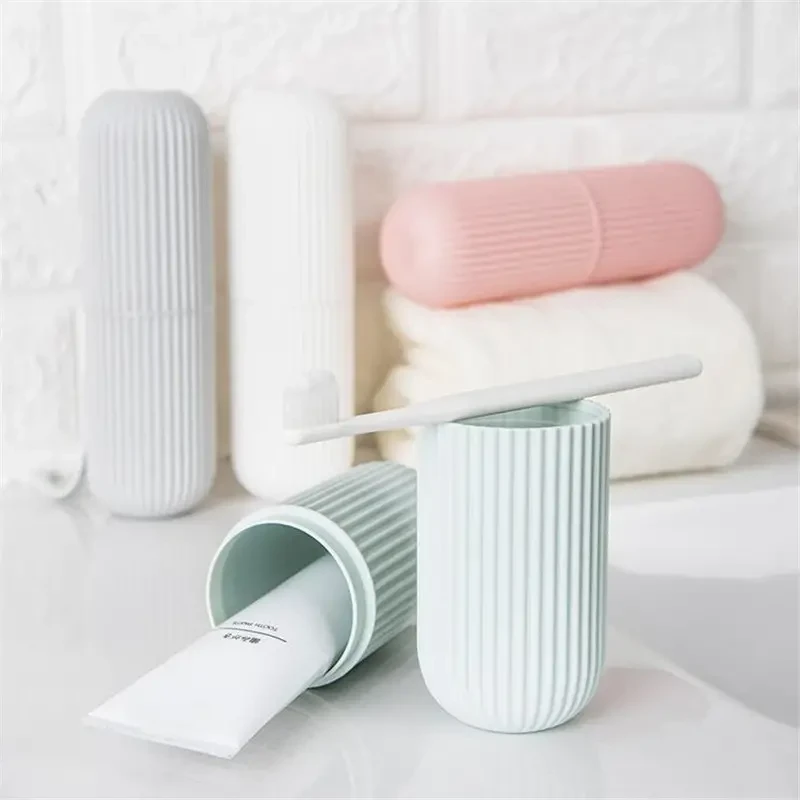 Travel Toothbrush Set with Portable Storage Box