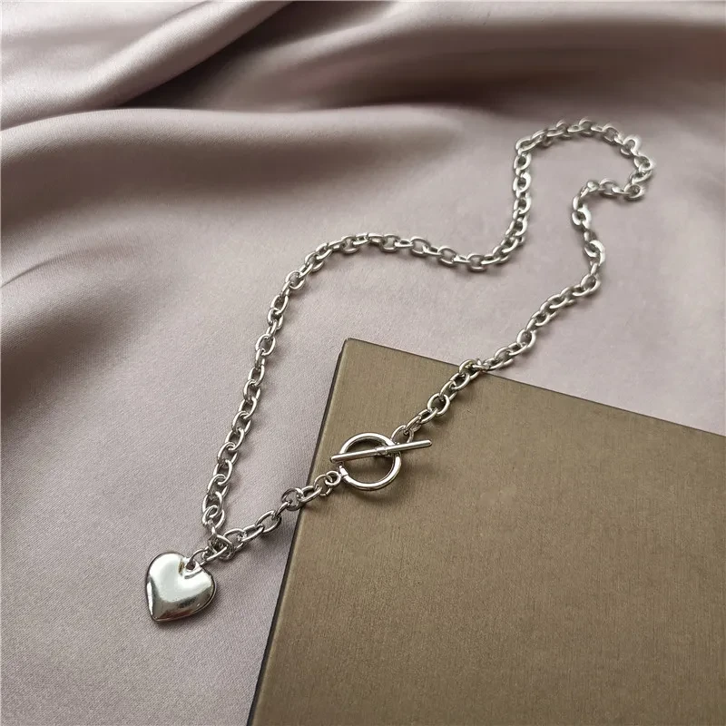 Women's Vintage Love Heart Pendant Necklace