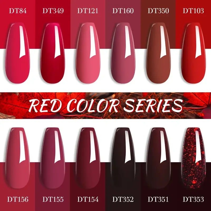 Red Series Gel Nail Polish, Spring Summer Wine