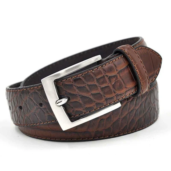 Pin Buckle Crocodile Belt