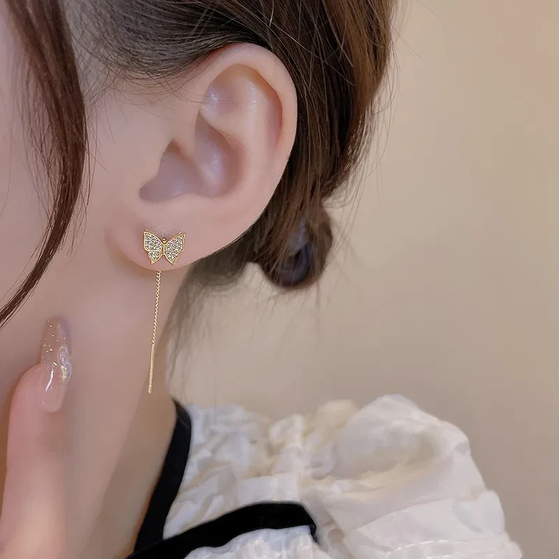 Shiny butterfly earrings