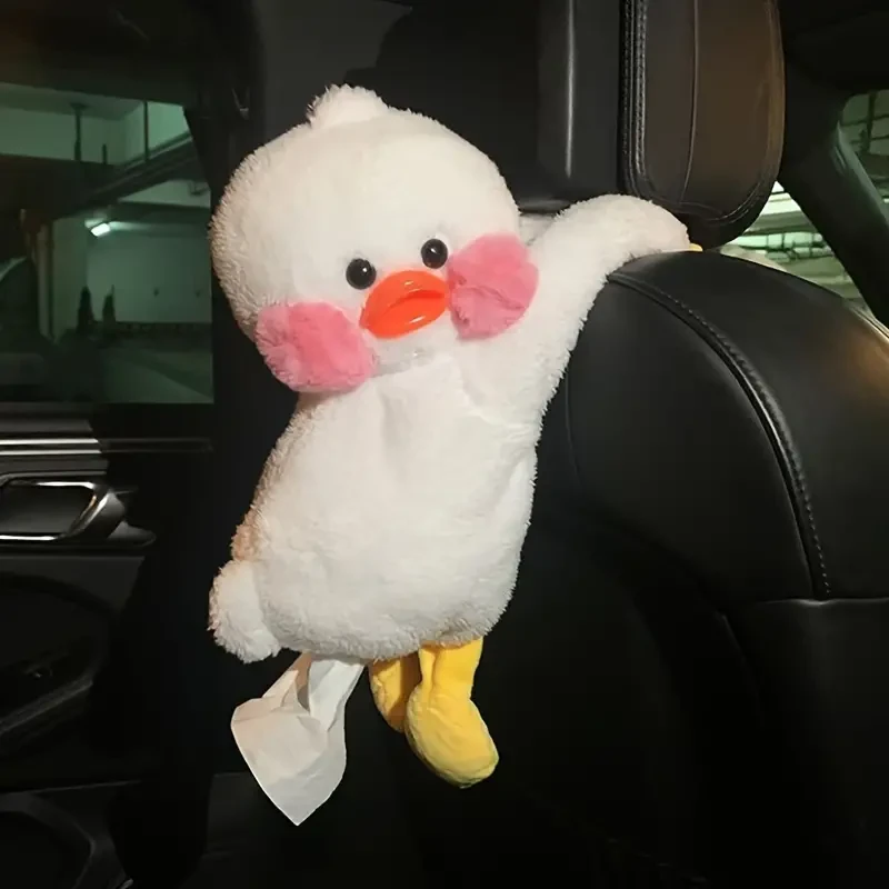 1pc Adorable Duck-Shaped Hanging Car Tissue Holder