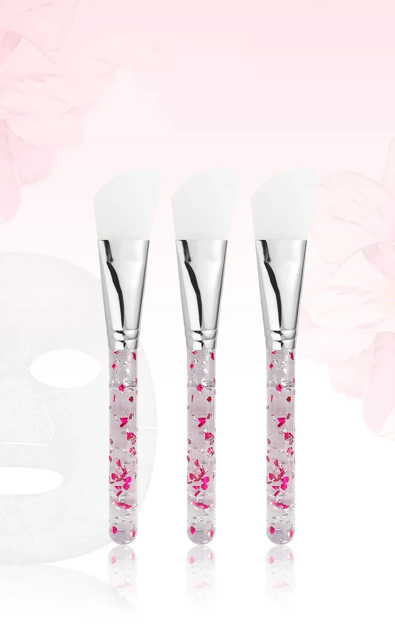 Single silicone mask brush with silicone brush soft tip