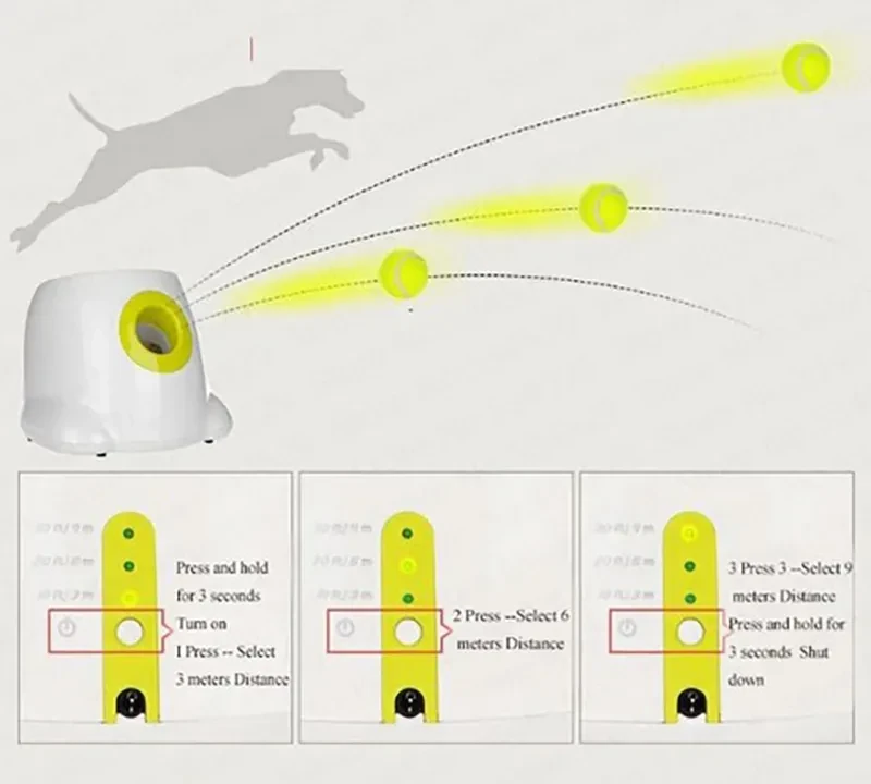 Dog Pet Automatic Interactive Ball Launcher