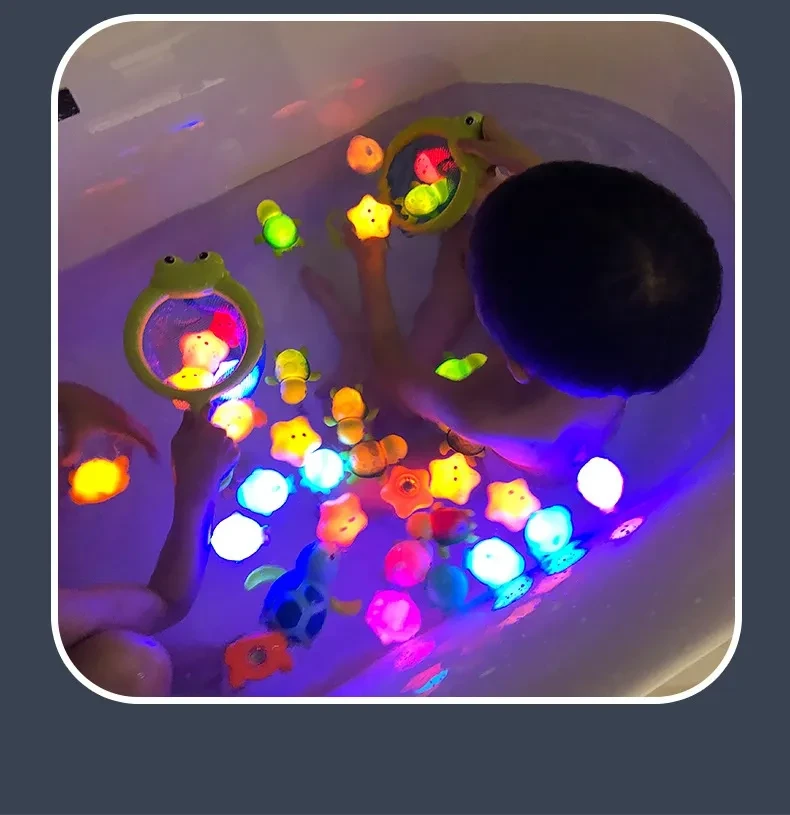 Water Glowing Animal Floating Water Bath Bathroom Toy