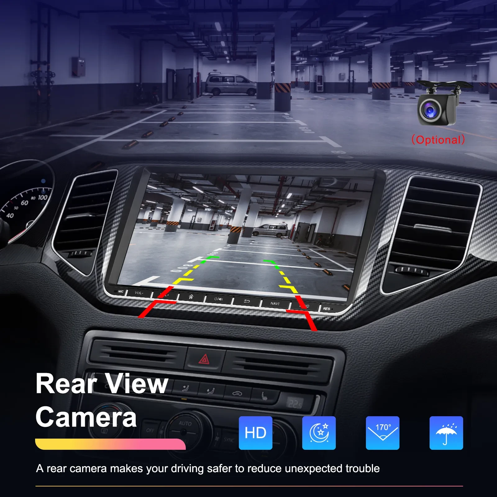 Vehicle Navigation Player 2 64 Central Control Reversing Carplay Car Central Control All-in-one Machine