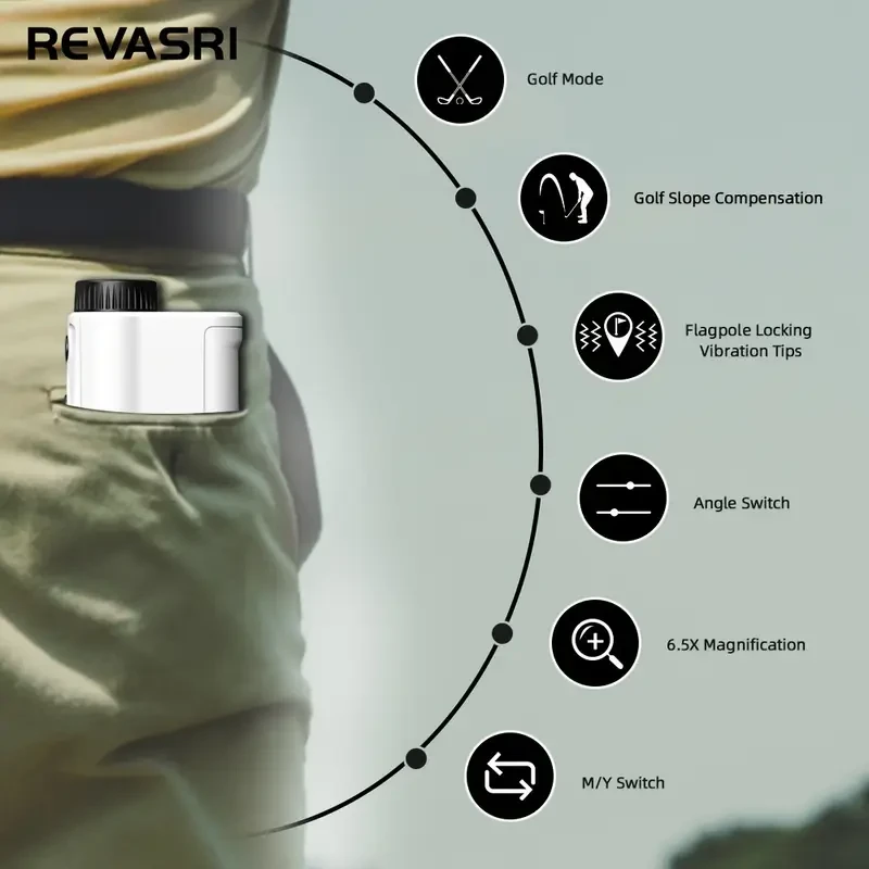 Golf Rangefinder with Slope & Pin Lock Vibration