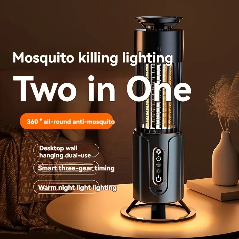 Rechargeable Multi-Functional Mosquito Killer Lamp - USB Powered Bug Zapper