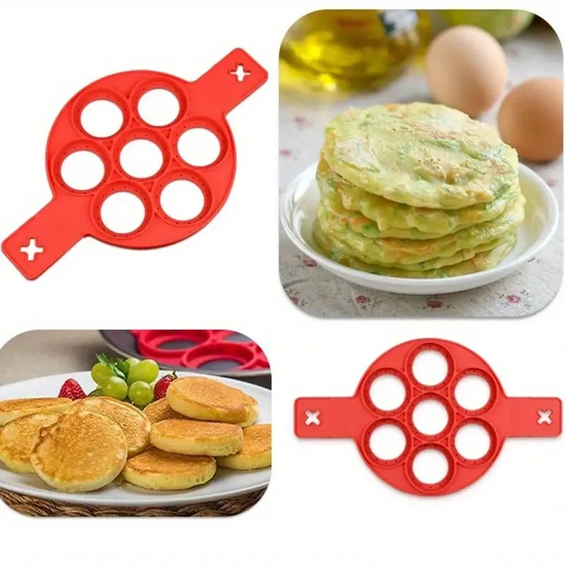 7-Hole Silicone Pancake & Egg Mold