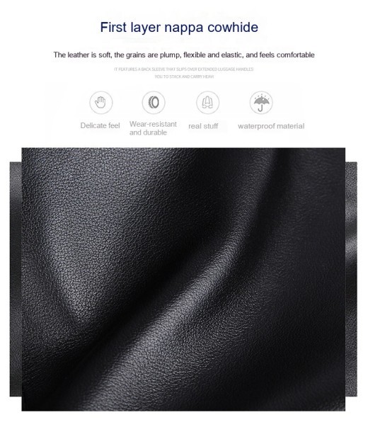Leather Handbag Briefcase Napa Leather Comfortable Texture Men's Real-Leather Bag