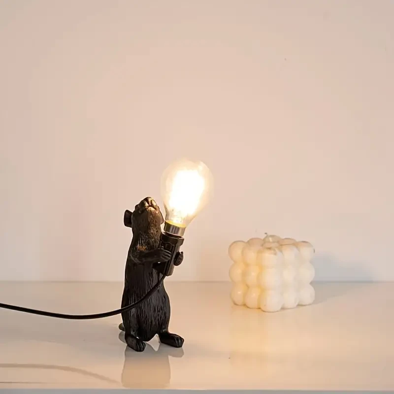 Chic Nordic-Inspired Mini Mouse Table Lamp
