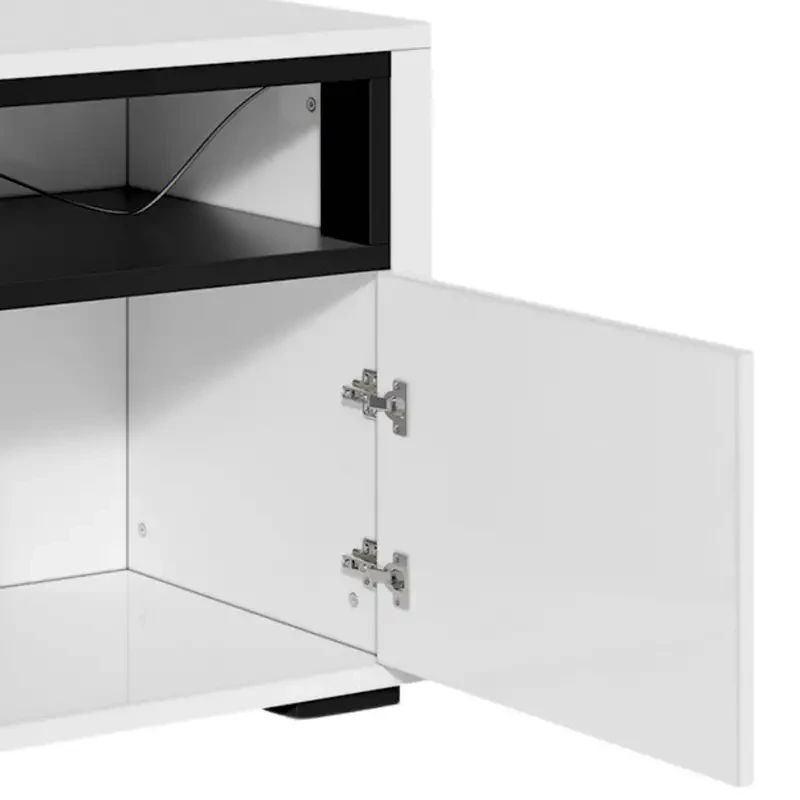 LED TV Stand Cabinet 60" - High Gloss Entertainment Center Media Console