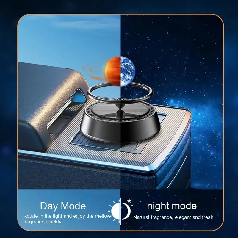 Solar Energy Rotating Car Aromatherapy Aluminum Alloy