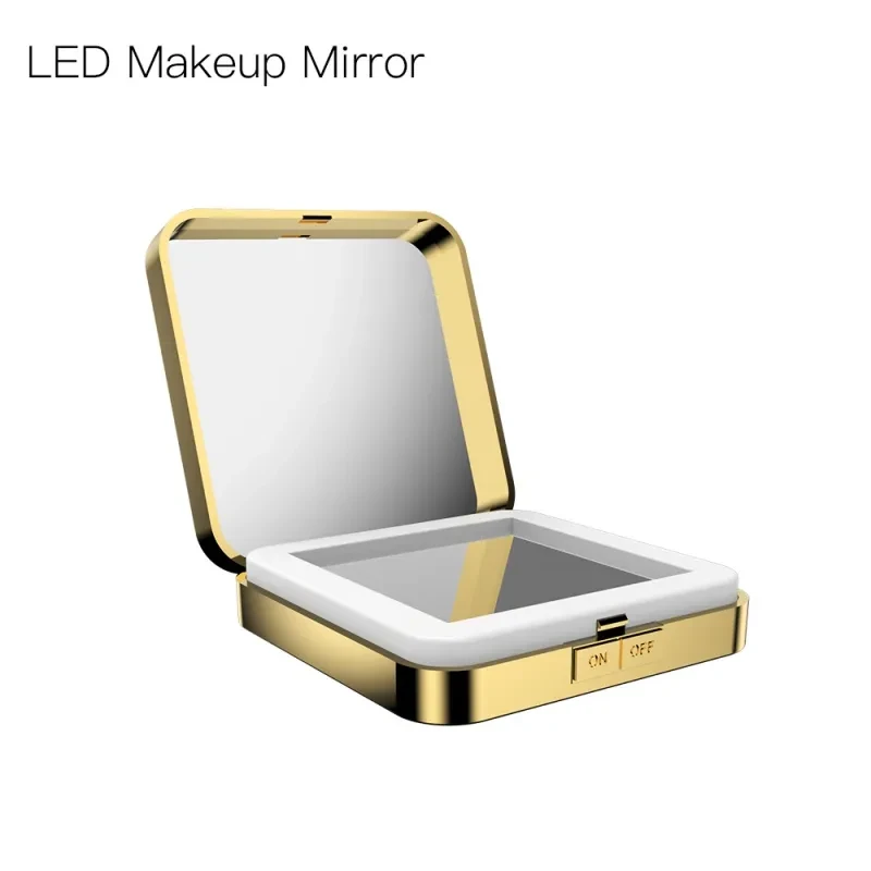 Portable Vanity Mirror with LED Lights for Flawless Application