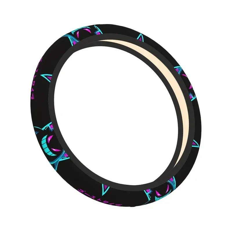 15 Inch Anime Steering Wheel Cover - 3D Pattern, Universal Fit