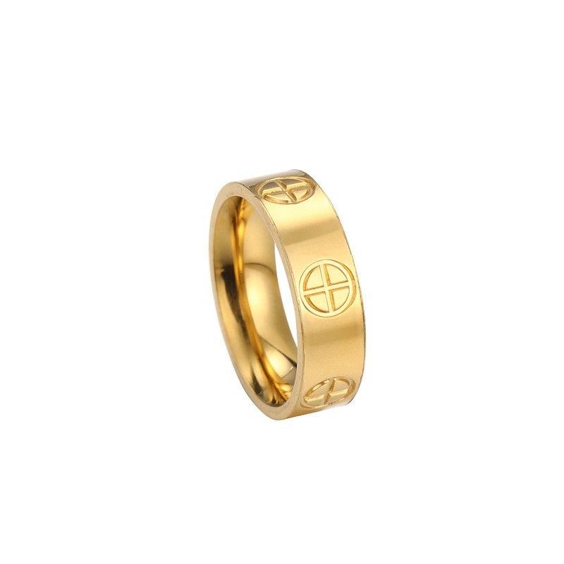 Fashion Classic Cross Stainless Steel Rings