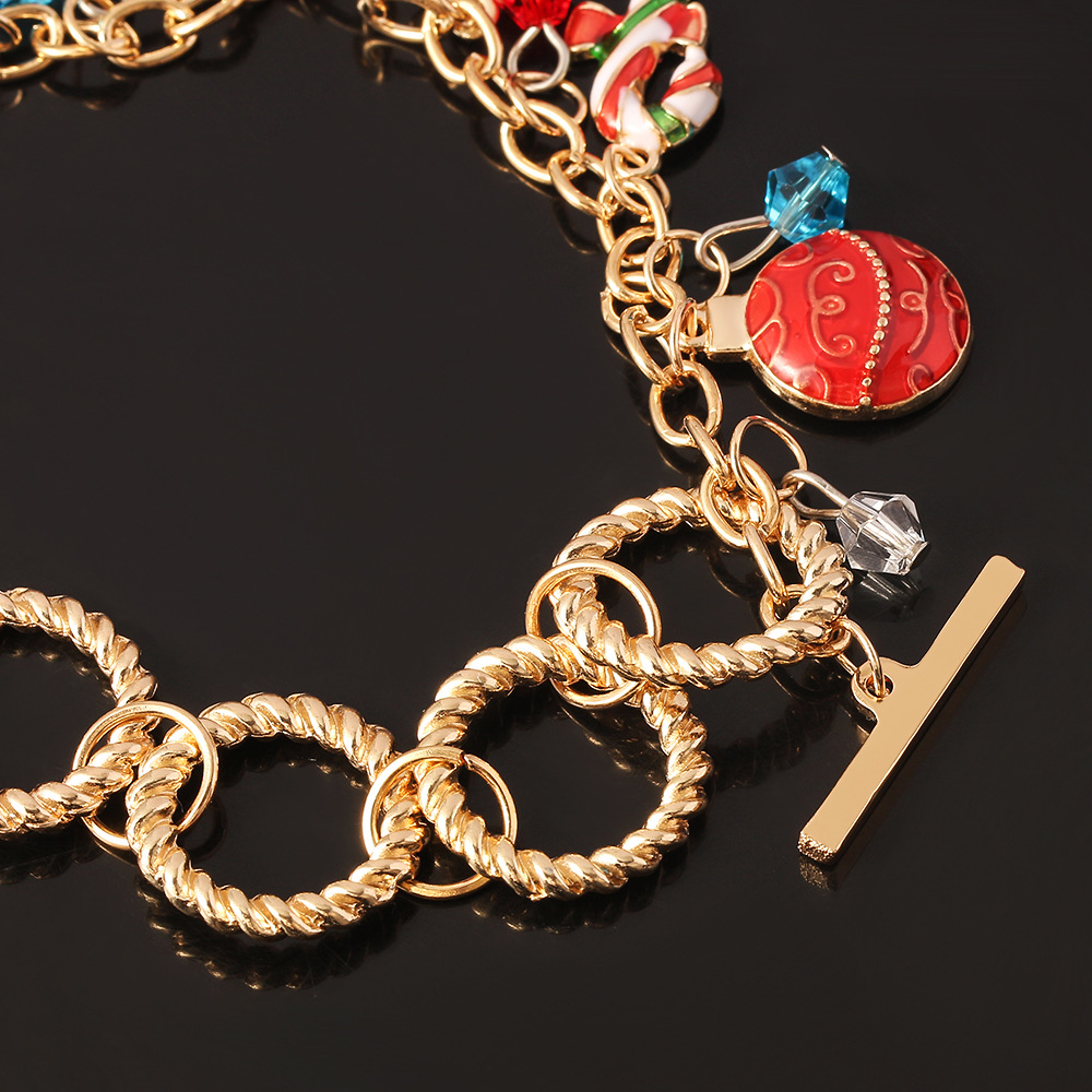 Trendy Christmas Bracelets Chain Elk Snowman S