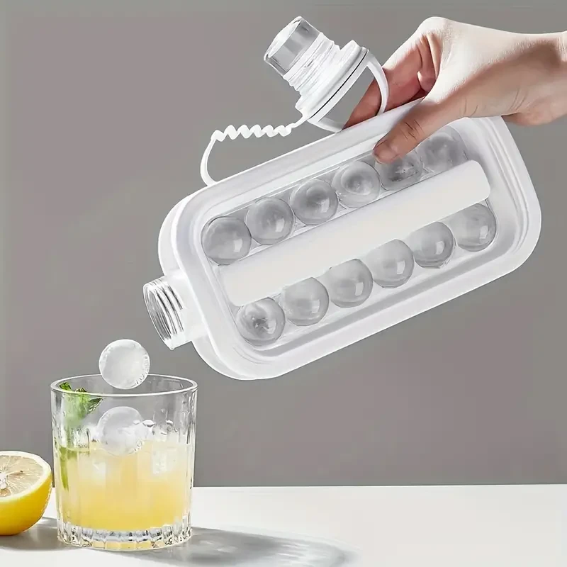 2-in-1 Portable Ice Maker & Cube Tray - Non-Electric & Battery-Free