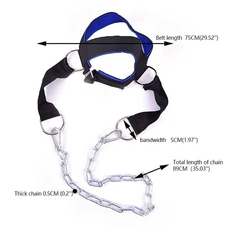 Professional Neck & Chin Training Harness - Weight Lifting Muscle Exerciser