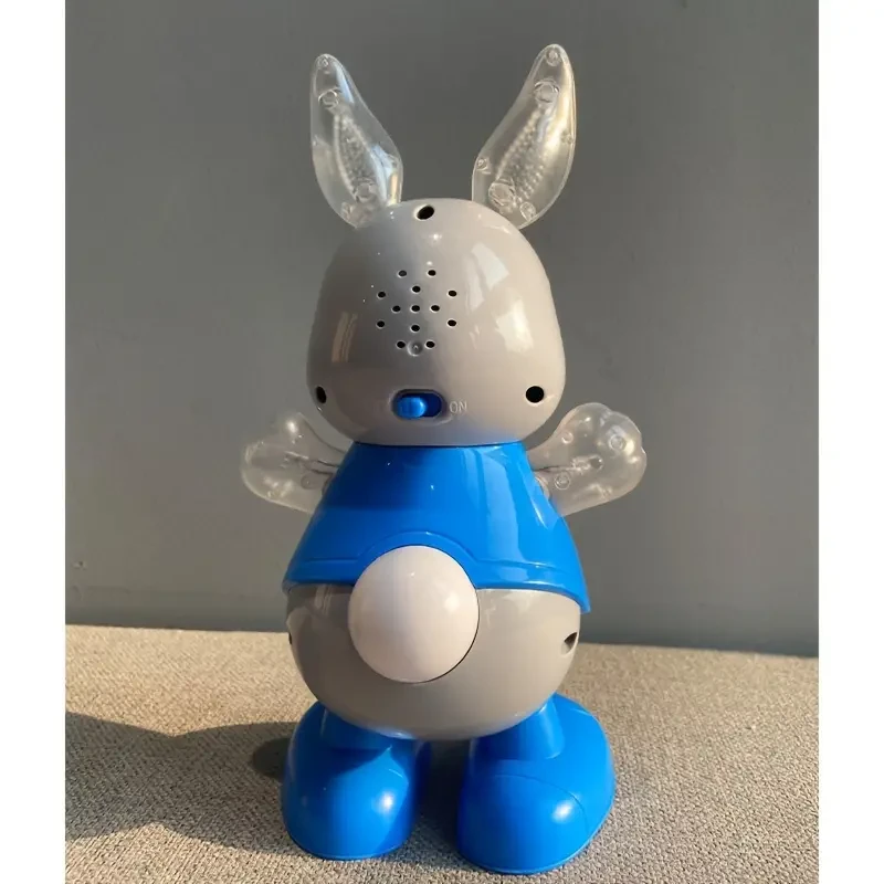 MAYAPHILOS Interactive Dancing Rabbit Toy with Flashing Lights and Music, Educational Electronic Pet for Kids, Birthday, Christmas, Halloween Gift, Suitable for 3 Years and Up, Battery Not Included