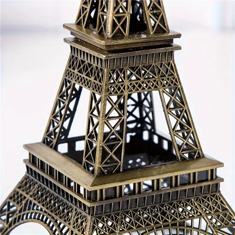 1pc, 32cm/12.6in Exquisite Paris Eiffel Tower Metal Craft Decor