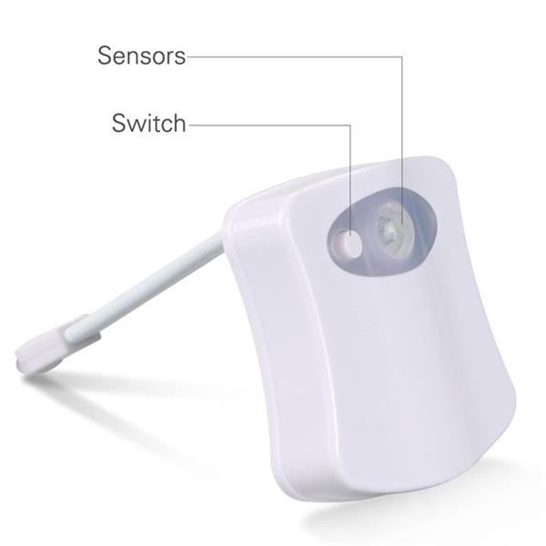 Led Toilet Night Light  Motion Sensor With 8 Colour Changes
