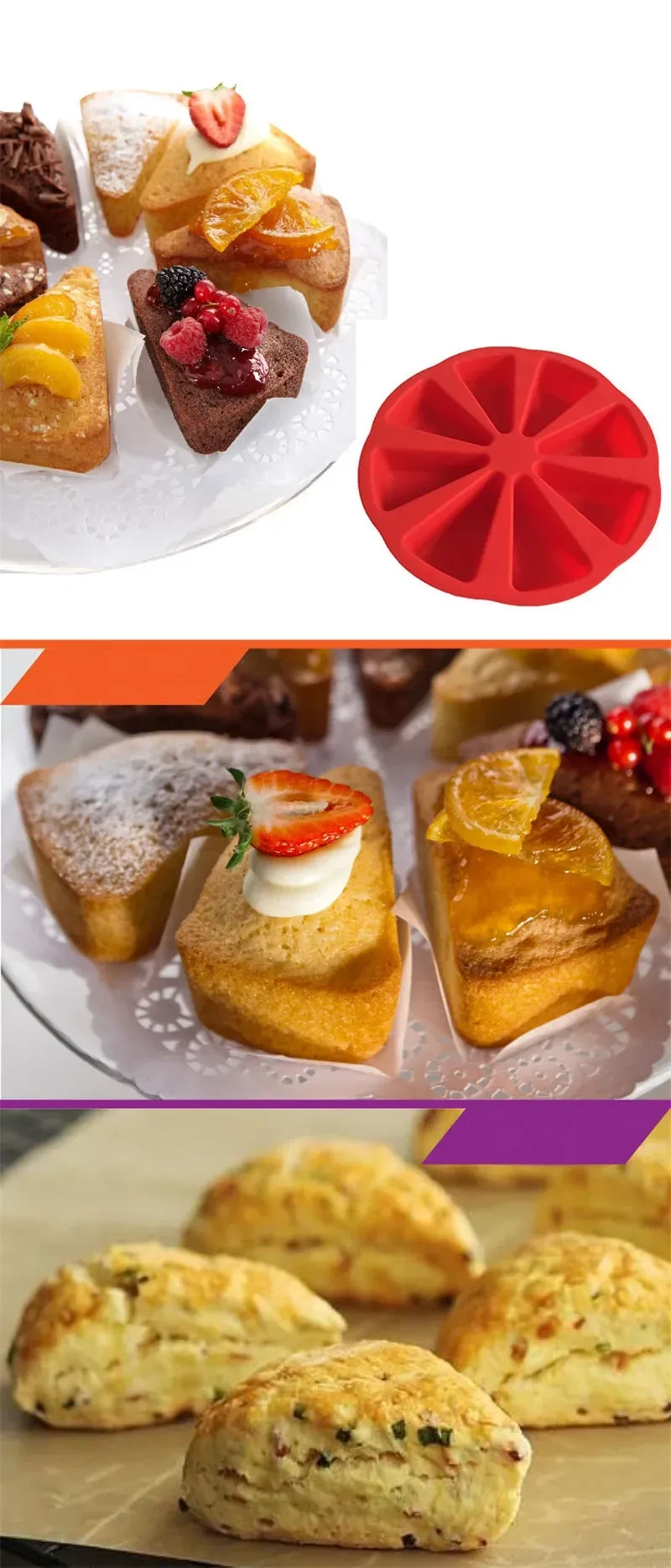 Silicone cake mold