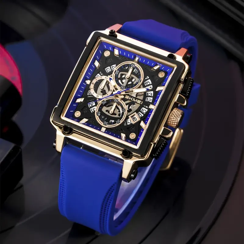 SKMEI Men's Fashion Quartz Watch with Creative Tape Design