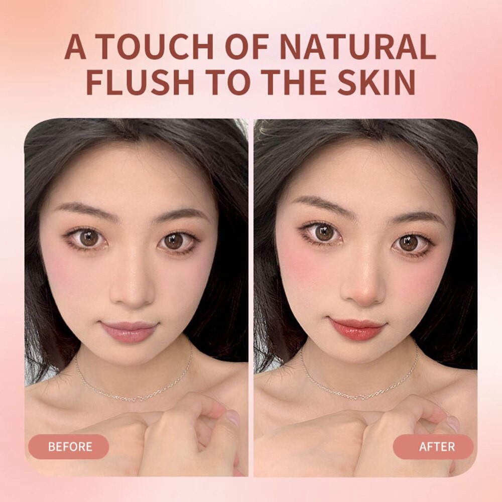 FOMIX Loose Powder Air Cushion Blush - Soft Matte Natural Cheek Colors
