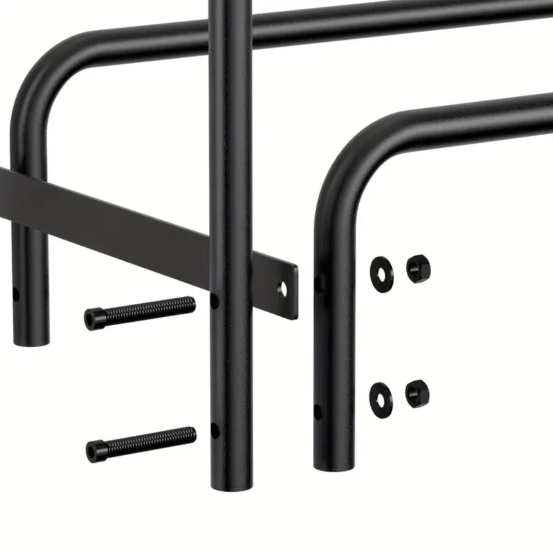Heavy-Duty Metal Firewood Rack Wrought Iron Log Holder for Fireplace