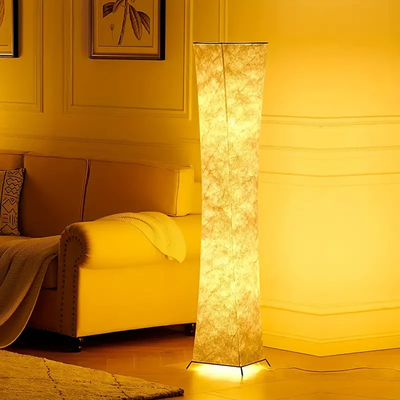 Soft Light Floor Lamp, 132.08cm Simple Design Morden Slim Warm Light