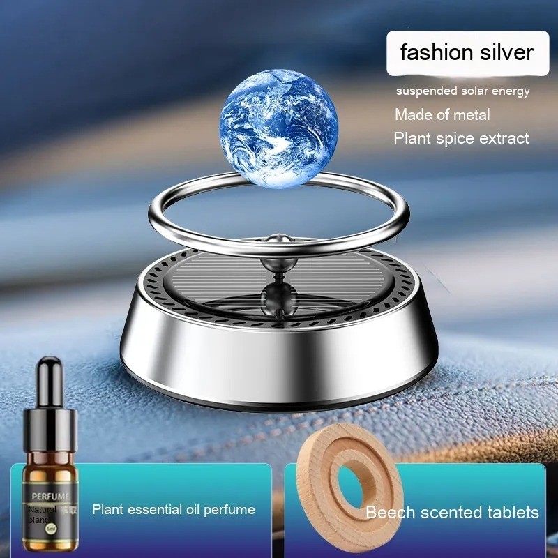 Solar Energy Rotating Car Aromatherapy Aluminum Alloy