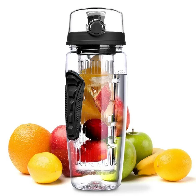 1000ml Bottle BPA Free Plastic Sport Fruit Infuser
