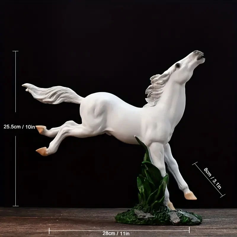 Exquisite Resin Horse Figurine Sculpture