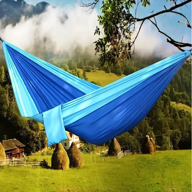 Double Camping Hammock 2-Person Parachute Nylon Swing